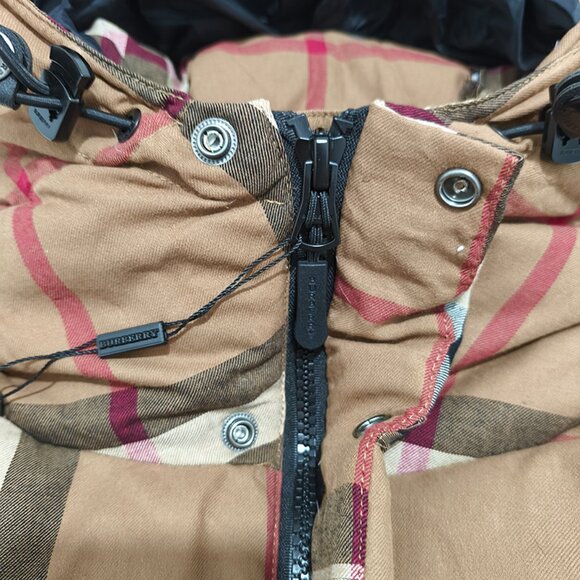 Burberry Check Hooded Down Jacket - Picture 4 of 12